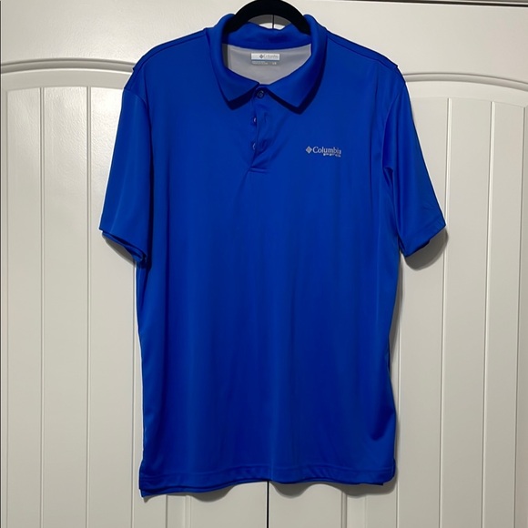 Columbia Men's Blue Polo Shirt - Picture 1 of 3